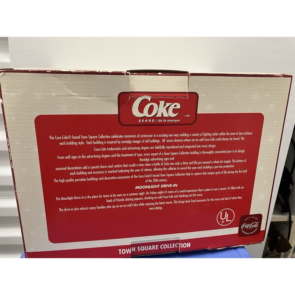 VTG 1990 TOWN SQUARE COLLECTION COCA COLA MOONLIGHT DRIVE-IN THEATER - Picture 13 of 13